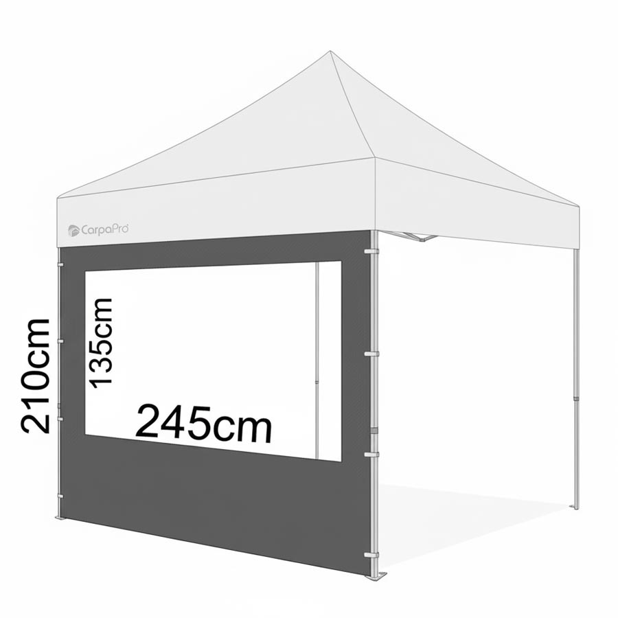 Pared con ventana para carpa CarpaPro